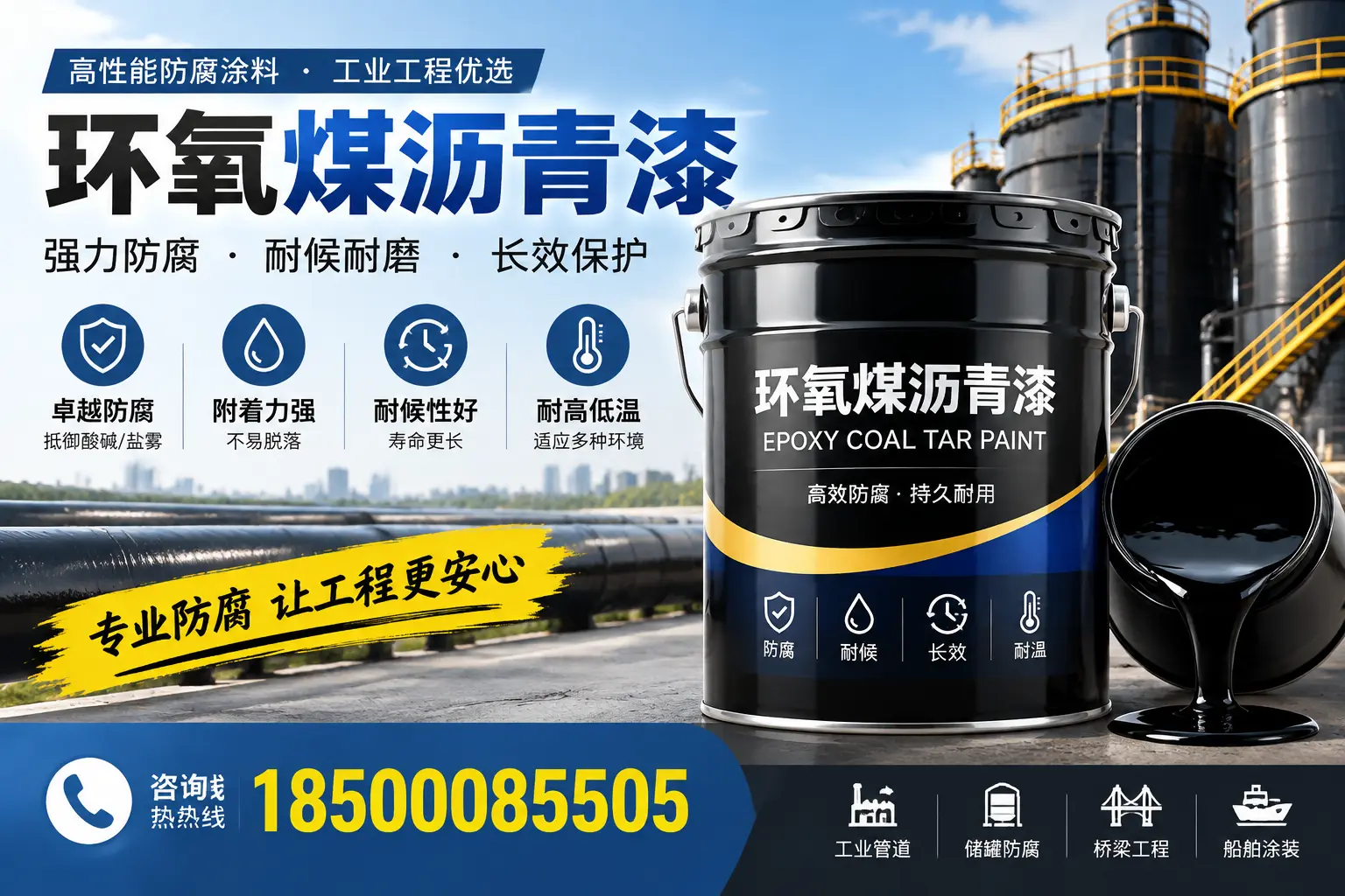 环氧煤沥青漆的施工方法与注意事项,确保在洛阳顺利完成