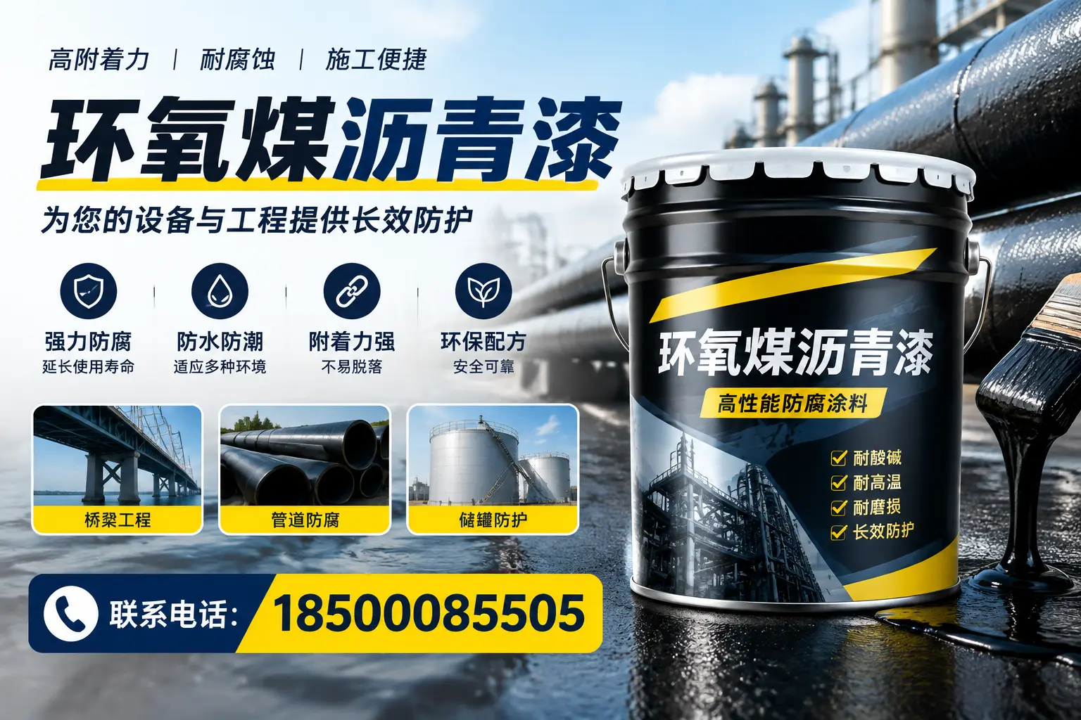 环氧煤沥青漆与其他涂料的对比分析,助力洛阳企业决策